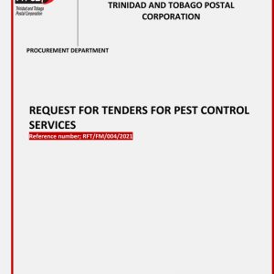 Request for Tenders for Pest Control Services